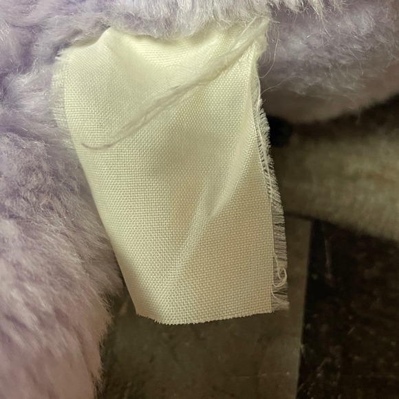 Disney Store Lilac Elephant Plush Toy Purple Pom Pom Tail Stuffed Animal - Picture 7 of 9